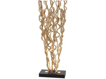 DELHI - LED wooden floor lamp by Flam & Luce - view 2